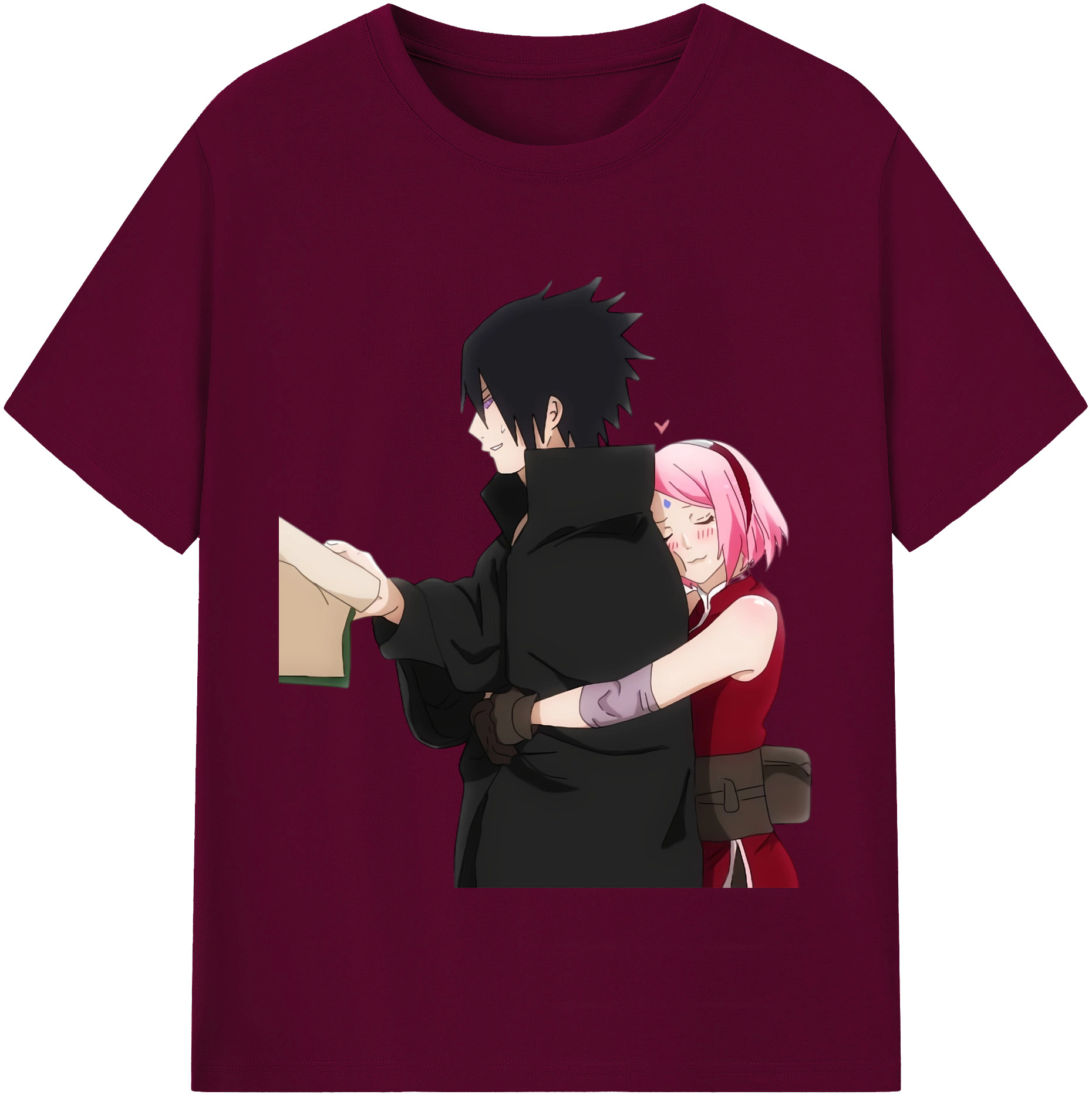 （画像用） NARUTO -ナルト- うちは サスケ Uchiha Sasuke レディースカジュアルプリントTシャツ（綿100％）